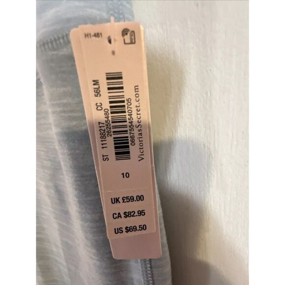 2 NWT Victoria's Secret Light Blue And Light Green High Rise Leggings Sz‎ 10 Y2K - Picture 2 of 13